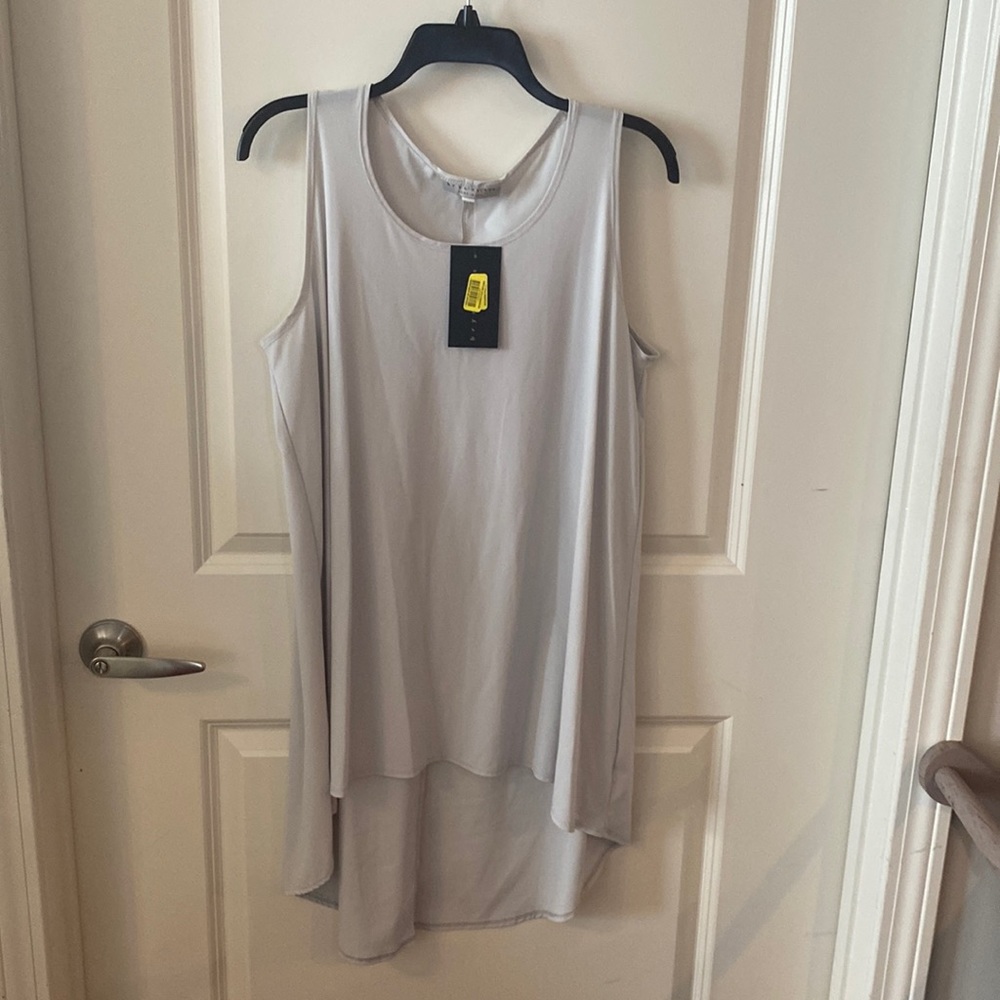 NWT Bryn Walker Pale Gray Tunic Top